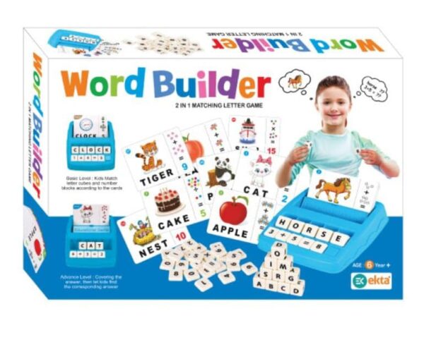 Word Builder 2 in 1 Matching Letter Game – Innovative Letter Recognition & Word Building Kit