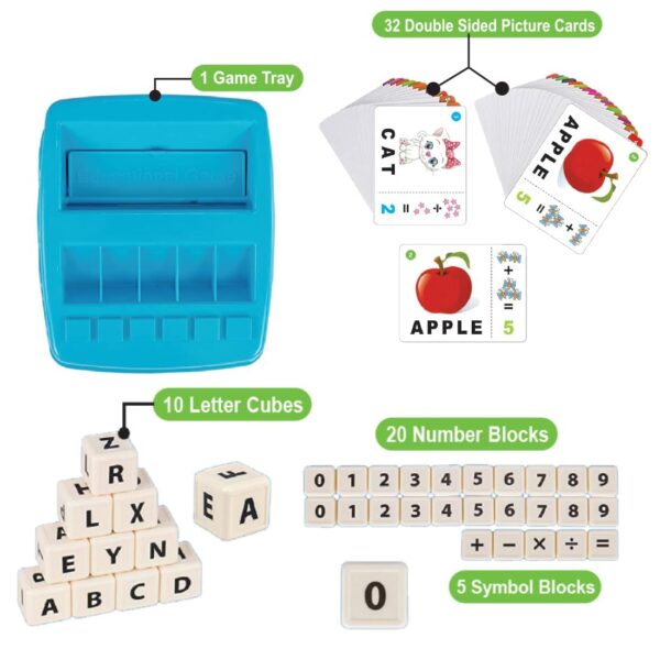 Word Builder 2 in 1 Matching Letter Game – Innovative Letter Recognition & Word Building Kit - Image 2