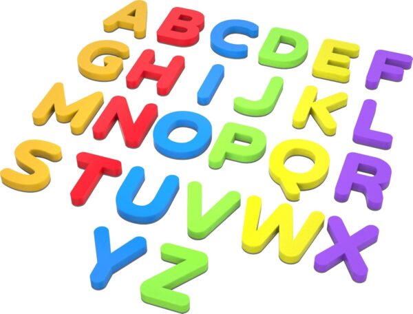ABC Magnets Capital Letters - 6 in 1 Magnetic Letters That Work on Any Fridge and Dry Erase Magnetic Board - Ideal for Alphabet Learning & Spelling Games - Image 2