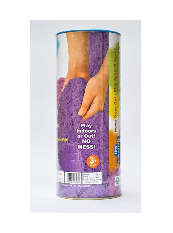 Active Sand Canister | 800g Squeezable Sand in 2 Colors | Includes 8 Moulds & Storage Container | Creative Sand Play - Image 3