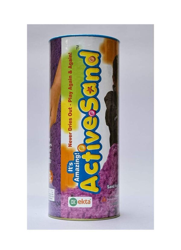 Active Sand Canister | 800g Squeezable Sand in 2 Colors | Includes 8 Moulds & Storage Container | Creative Sand Play - Image 4