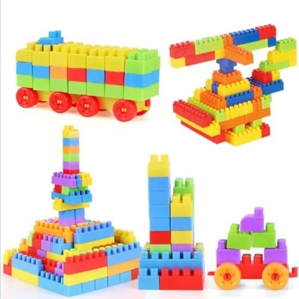 Bullet Blocks - Canister Set | Interlocking Multi-Colored Building Blocks for Creative Play - Image 2