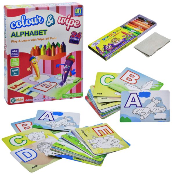 Color & Wipe (Alphabet) Play & Learn with Wipe of Fun