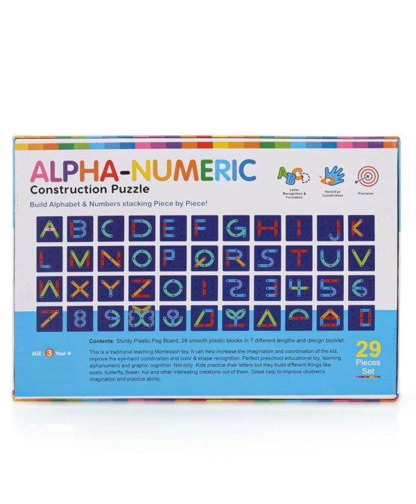Plastic Alphabets Construction Puzzle Toys for 3 4 5 Year Old Girls Boys | ABC Learning & Educational Toy | Montessori Activity Toys for Kids | Building Blocks for Kids 3+ Year - Image 5
