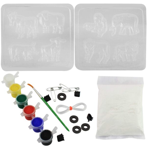 Create & Paint (Animals) Moulding & Painting Kit | Craft Kit for Kids - Image 2