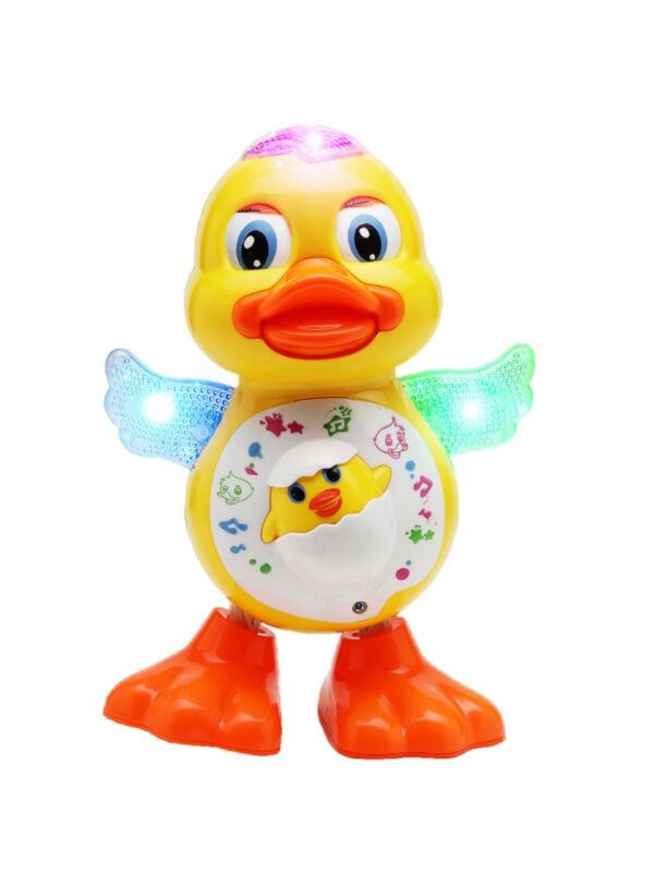 KID KRAZE® Dancing Duck Toy with Vibrant Light Effect & Musical Sound | Best Dancing Toy Gifts/Toddlers/Babies/Girls/Boys | Yellow Color, Power Source: 3xAA Battery (Not Included)