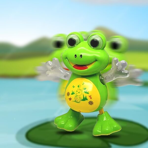 KID KRAZE® Dancing Frog Toy with Vibrant Light Effect & Musical Sound | Best Dancing Toy Gifts/Toddlers/Babies/Girls/Boys | Green Color, Power Source: 3xAA Battery (Not Included) - Image 2