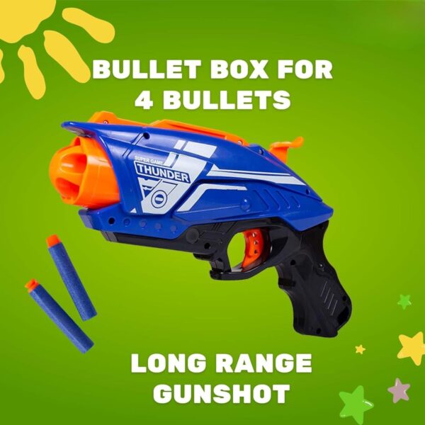 Kid Kraze® Blaze Storm Hot Fire Dart Gun Toy for Target Shooting | Fun Battle Action Indoor & Outdoor Game | Birthday Gift for Boys & Girls (Large) - Image 5