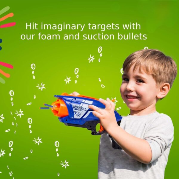 Kid Kraze® Blaze Storm Hot Fire Dart Gun Toy for Target Shooting | Fun Battle Action Indoor & Outdoor Game | Birthday Gift for Boys & Girls (Large) - Image 6