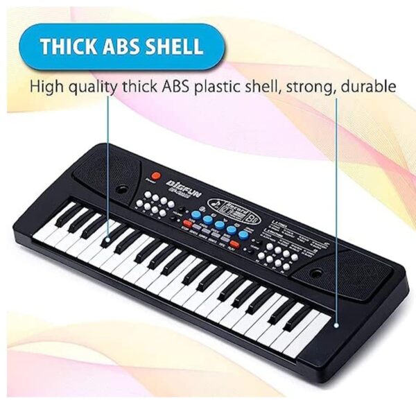 KID KRAZE® Combo 37 Key Piano Keyboard with Recording and Mic with Musical Guitar for Kids - Analog Portable Keyboard - Image 4