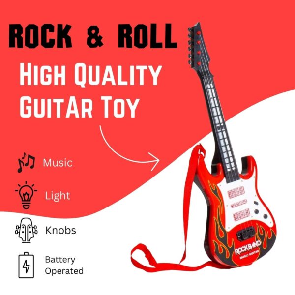 KID KRAZE® Combo 37 Key Piano Keyboard with Recording and Mic with Musical Guitar for Kids - Analog Portable Keyboard - Image 6