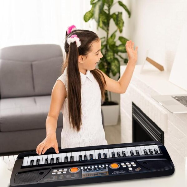 KID KRAZE® Combo 49 Key Piano Keyboard with Recording and Mic with Musical Guitar for Kids - Analog Portable Keyboard - Image 5