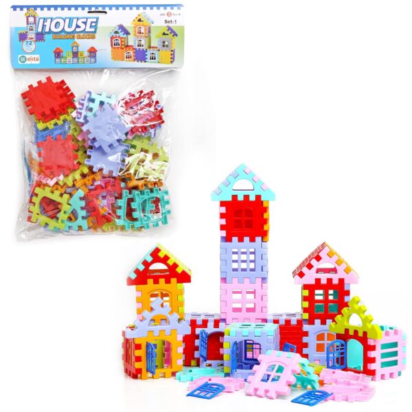 House Building Blocks Set-1 | Interlocking Pieces for Creative Play and Imagination Building