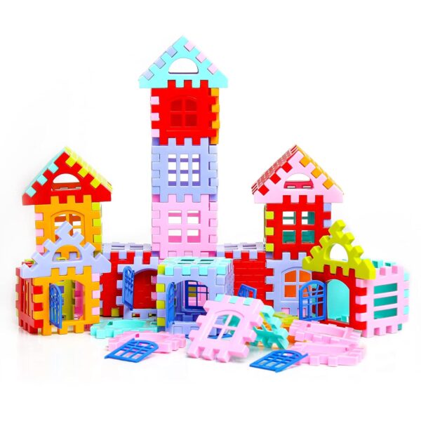 House Building Blocks Set-1 | Interlocking Pieces for Creative Play and Imagination Building - Image 2