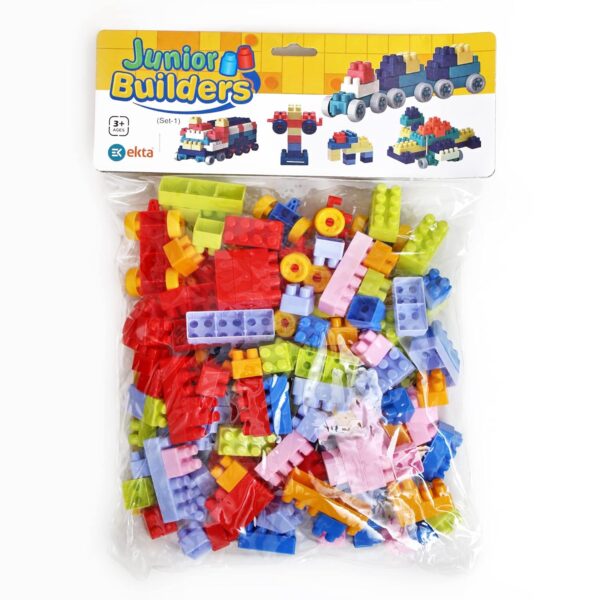 Junior Builders - Set No-1 | 155-Piece Educational Building Blocks for Creative Play