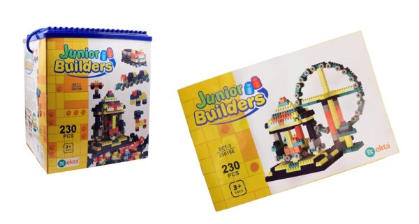 Junior Builders - Set No-3 | 230-Piece Quality Building Blocks with Play Tray for Creative Play - Image 5