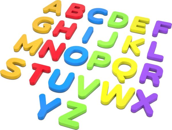 ABC Magnets Capital Letters - 4 in 1 Magnetic Letters for Fridge and Dry Erase Boards | Alphabet Learning & Spelling Games - Image 2