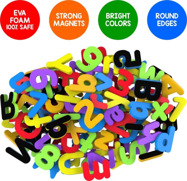 ABC Magnets Capital Letters - 4 in 1 Magnetic Letters for Fridge and Dry Erase Boards | Alphabet Learning & Spelling Games - Image 4