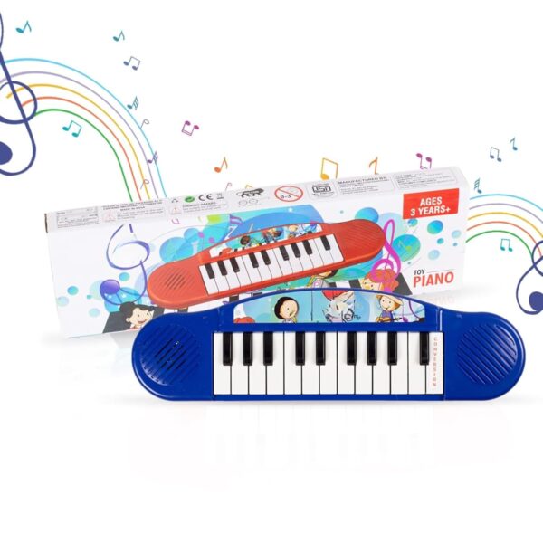 Kid Kraze® Mini Portable Piano Keyboard Musical Toy for Kids/Babies/Girls/Boys/Gifts | Blue Color, Power Source: 2xAA Battery (Not Included)