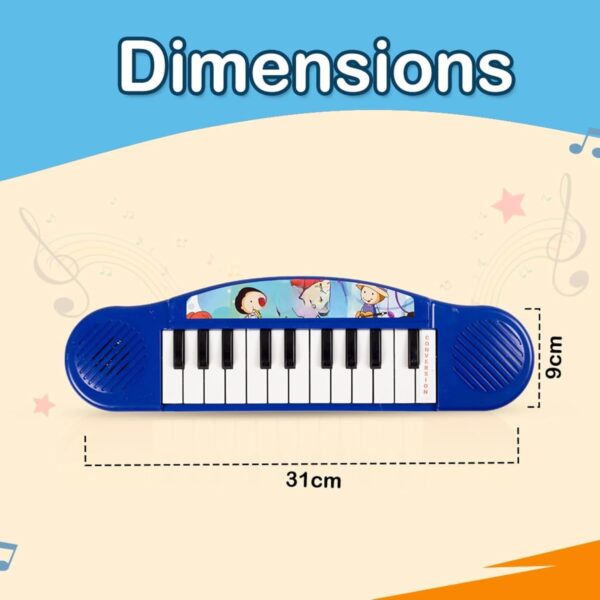 Kid Kraze® Mini Portable Piano Keyboard Musical Toy for Kids/Babies/Girls/Boys/Gifts | Blue Color, Power Source: 2xAA Battery (Not Included) - Image 4