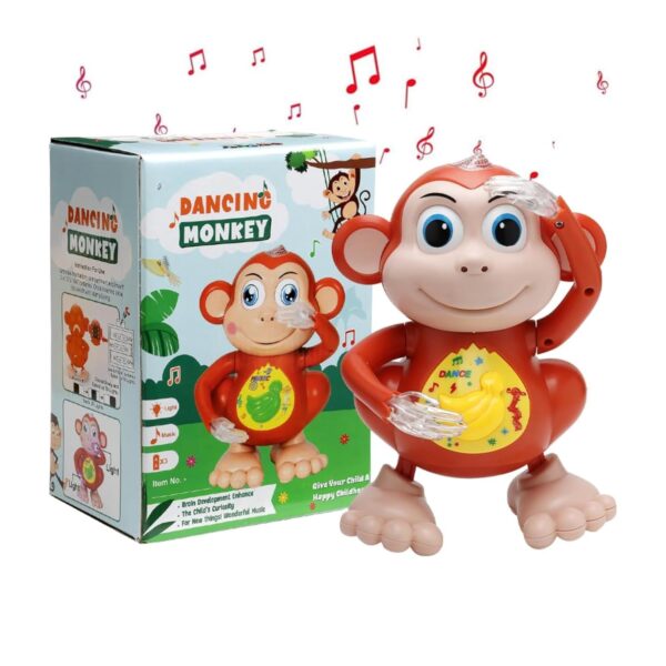 Kid Kraze® Monkey Toy with Musical Features Hand-Flapping and Left-Right Movements for Gifts/Kids/Babies/Boys/Girls