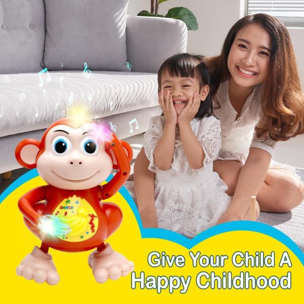 Kid Kraze® Monkey Toy with Musical Features Hand-Flapping and Left-Right Movements for Gifts/Kids/Babies/Boys/Girls - Image 6