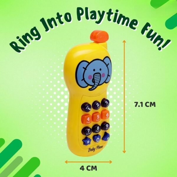 Kid Kraze® Battery Operated Role Play Musical Phone Toy for Kids/Baby/Girls/Boys, Power Source: 3xAA Battery (Not Included) - Image 4