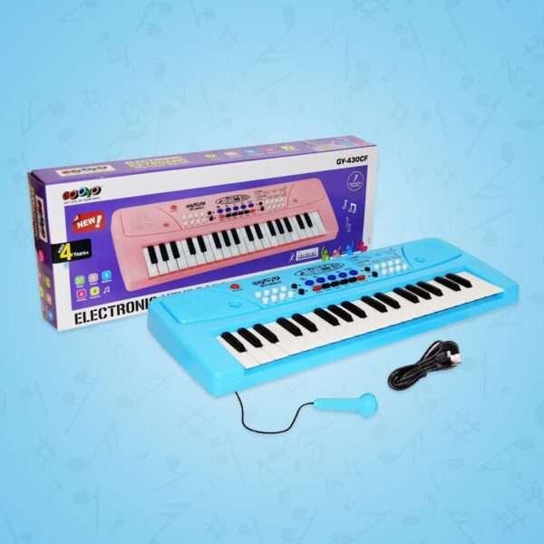 Kid Kraze® Piano for Kids with Mic Recorder - 37 Keys 8 Rhythms 8 Tones 6 Demos Portable Musical Toys, Keyboard Musical Instrument for Boys Girls | Baby Toy for Age 3 to 14 Years (Blue) - Image 6