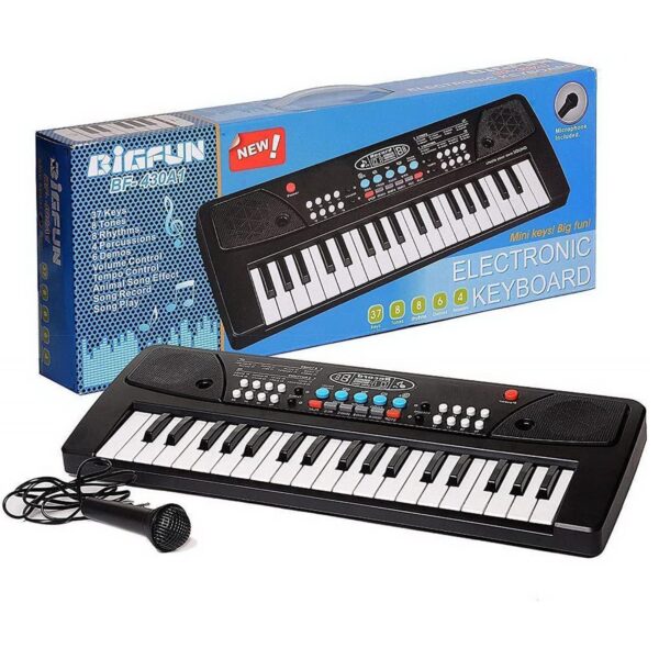 Kid Kraze® Piano for Kids with Mic Recorder - 37 Keys 8 Rhythms 8 Tones 6 Demos Portable Musical Toys, Keyboard Musical Instrument for Boys Girls | Baby Toy for Age 3 to 14 Years - Image 2