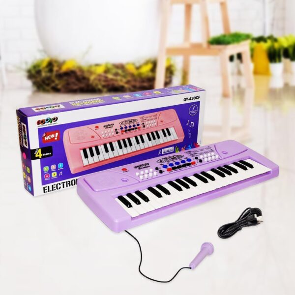 Kid Kraze® Piano for Kids with Mic Recorder - 37 Keys 8 Rhythms 8 Tones 6 Demos Portable Musical Toys, Keyboard Musical Instrument for Boys Girls | Baby Toy for Age 3 to 14 Years (Purple) - Image 7