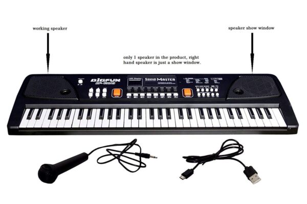 Kid Kraze® Portable Electronic Keyboard Piano - 61 Keys Piano Keyboard for Beginners & Professionals, with LCD Display & Microphone - Multifunctional Digital Piano for Kids & Adults - Image 2