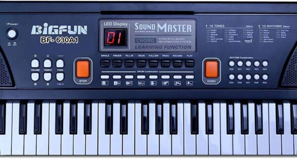 Kid Kraze® Portable Electronic Keyboard Piano - 61 Keys Piano Keyboard for Beginners & Professionals, with LCD Display & Microphone - Multifunctional Digital Piano for Kids & Adults - Image 6