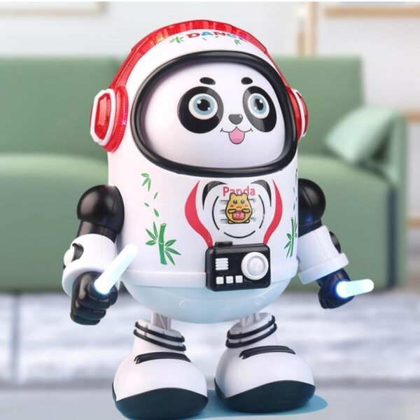 KID KRAZE Battery-Operated Dancing Panda: Lights, Sound, and Musical Delight (Red)