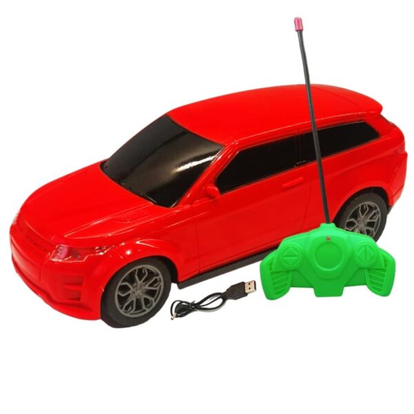 Kid Kraze® Rechargeable Remote Control Car Toy - Lithium Rechargeable Battery, Amazing Wheel Rotation, Easy to Control, Strong Material and Scratch Resistant (Red)