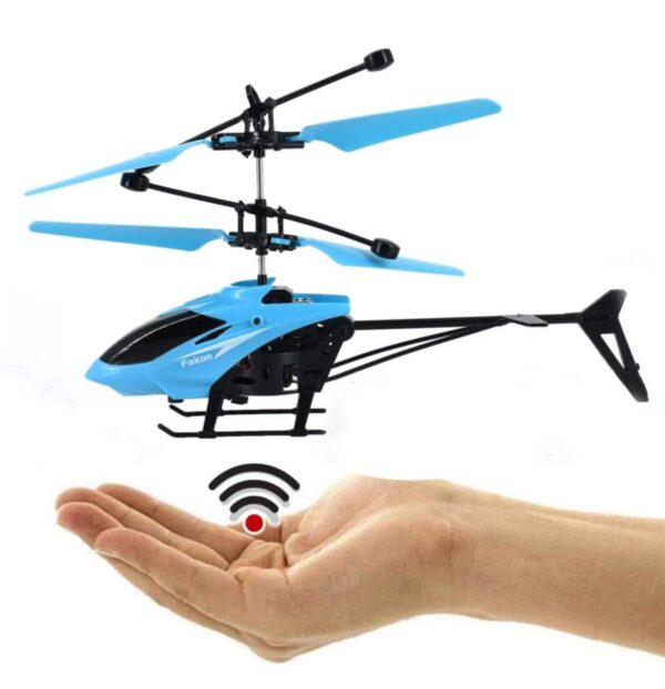 KID KRAZE® Remote Control Helicopter with USB Chargeable Cable for Boy and Girl Helicopter with Unbreakable Dual Rotating Blades, Helicopter Flying Toy (Blue) - Image 3