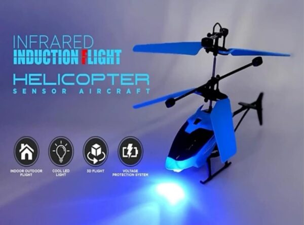 Kid Kraze® Remote Control Helicopter With USB Chargeable Cable For Boys and Girls - Unbreakable Dual Rotating Blades, Flying Toy, Red - Image 6