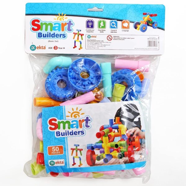 Smart Builders - Basic Set | Creativity & Imagination Building Blocks for Kids - Image 3