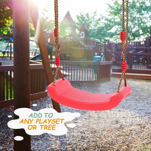 Kid Kraze® Kids Swing for Indoor or Outdoor Play, Hanging Plastic Swing, Rider Swing Jhula for Kids Playing Indoor Outdoor Plastic Hanging Swing (Rider Swing) - Image 4