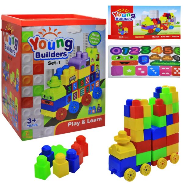 Young Builders Set-1 | Creative Building Blocks for Imaginative Play